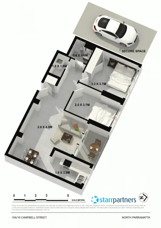 Floorplan of Homely unit listing, 15a/15 Campbell Street, Parramatta NSW 2150