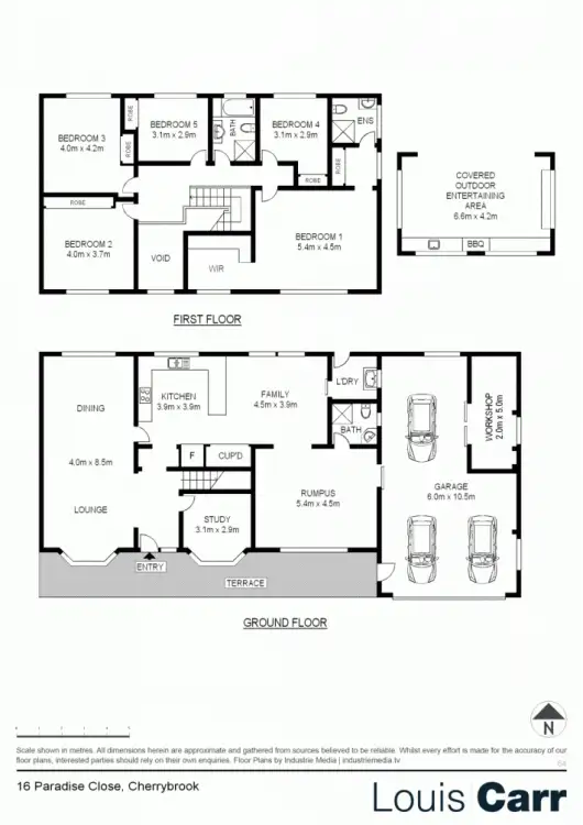 Floorplan of Homely house listing, 16 Paradise Close, Cherrybrook NSW 2126