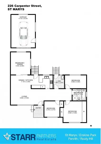 Floorplan of Homely house listing, 226 Carpenter Street, St Marys NSW 2760