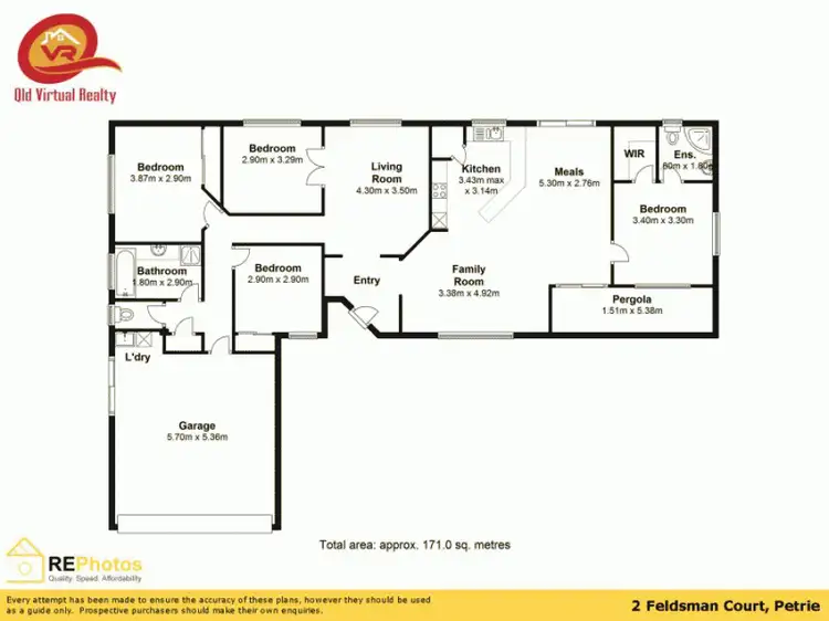 Floorplan of Homely house listing, 2 Feldsman Court, Petrie QLD 4502