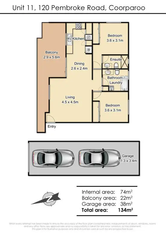 Floorplan of Homely unit listing, 11/120 Pembroke Road, Coorparoo QLD 4151
