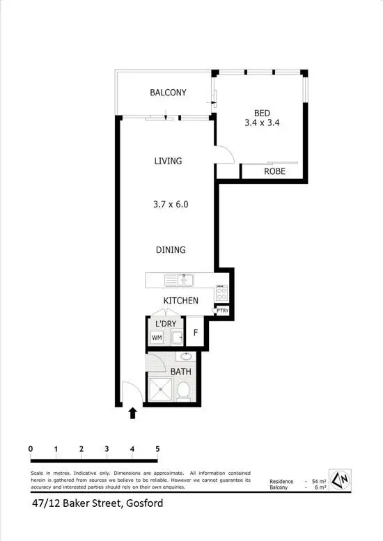 Floorplan of Homely house listing, 47/12 Baker Street, Gosford NSW 2250
