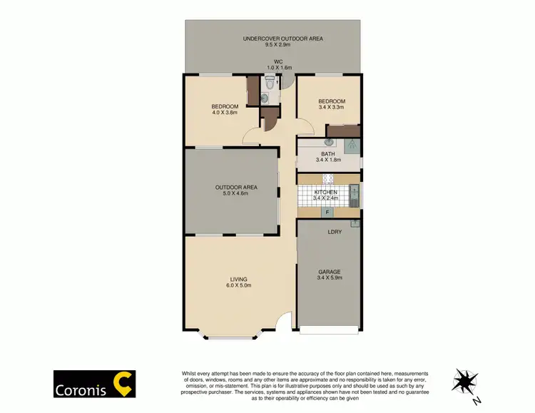 Floorplan of Homely villa listing, 77/8 Longwood Street, Minyama QLD 4575