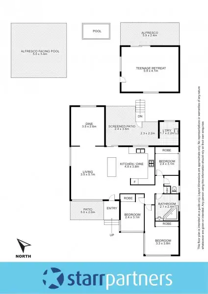 Floorplan of Homely house listing, 2 Stirling Street, Cambridge Park NSW 2747
