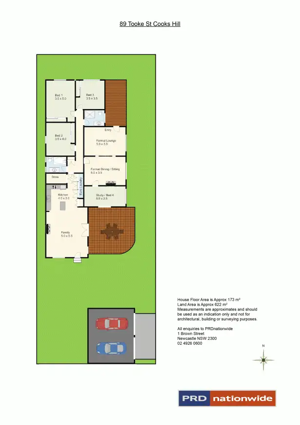 Floorplan of Homely house listing, 89 Tooke Street, Cooks Hill NSW 2300