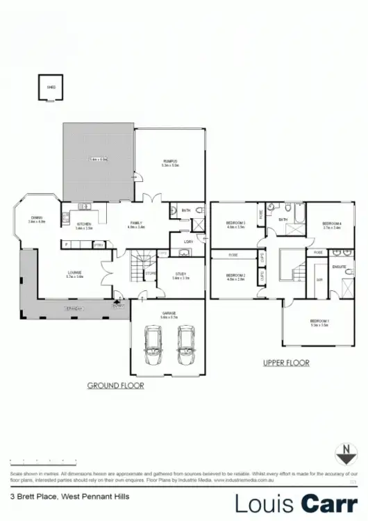 Floorplan of Homely house listing, 3 Brett Pl, West Pennant Hills NSW 2125