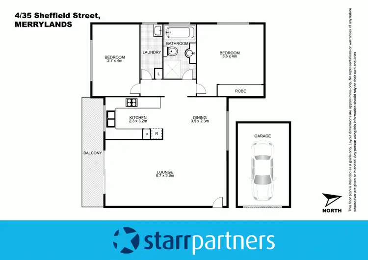 Floorplan of Homely unit listing, 4/35-37 Sheffield Street, Merrylands NSW 2160