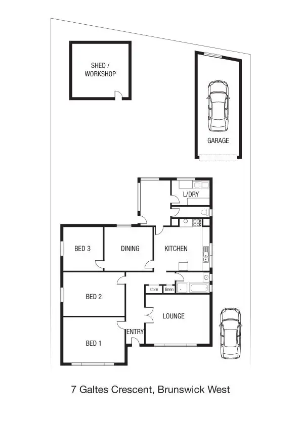Floorplan of Homely house listing, 7 Galtes Crescent, Brunswick West VIC 3055