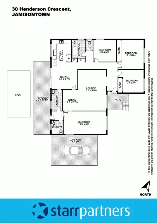 Floorplan of Homely house listing, 30 Henderson Crescent, Jamisontown NSW 2750