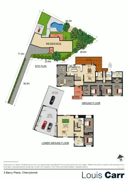 Floorplan of Homely house listing, 3 Barry Place, Cherrybrook NSW 2126