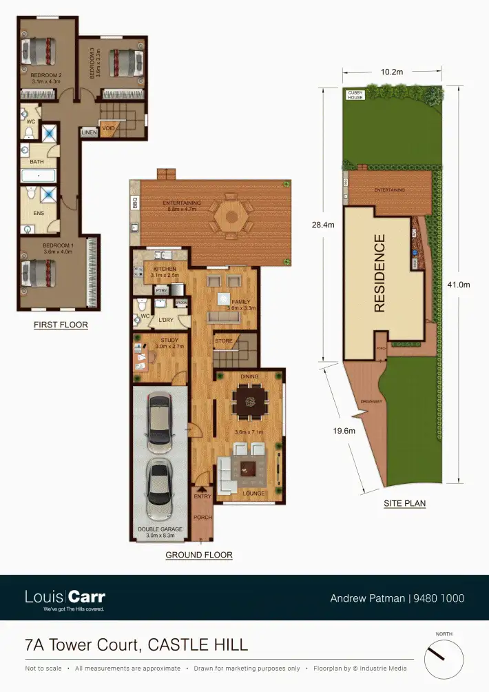 Floorplan of Homely semi-detached listing, 7A Tower Court, Castle Hill NSW 2154