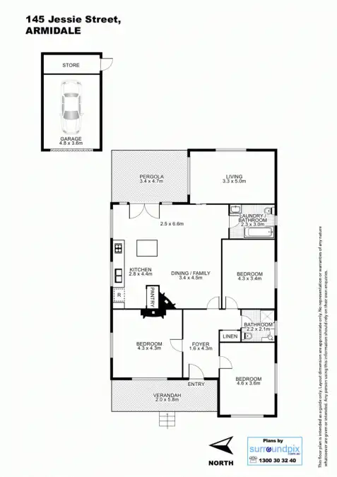 Floorplan of Homely house listing, 145 Jessie Street, Armidale NSW 2350