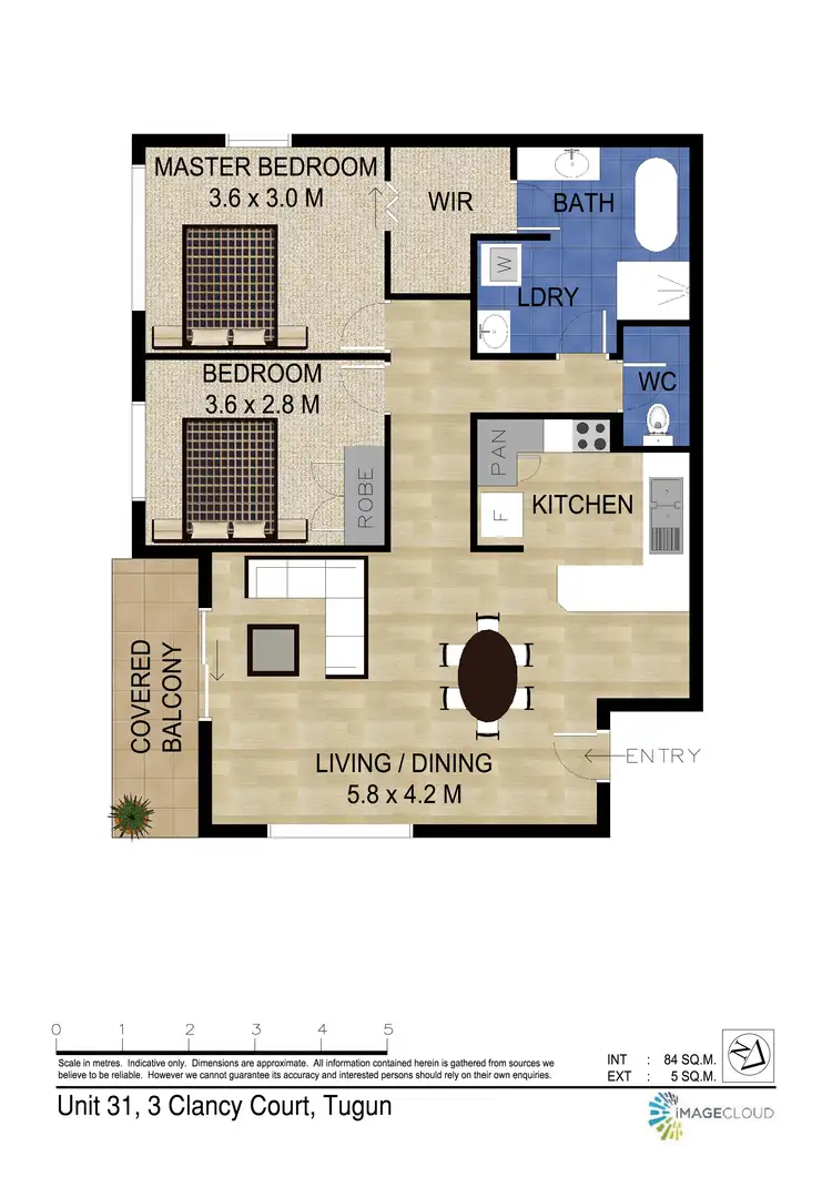 Floorplan of Homely unit listing, 31/3 Clancy Crt, Tugun QLD 4224