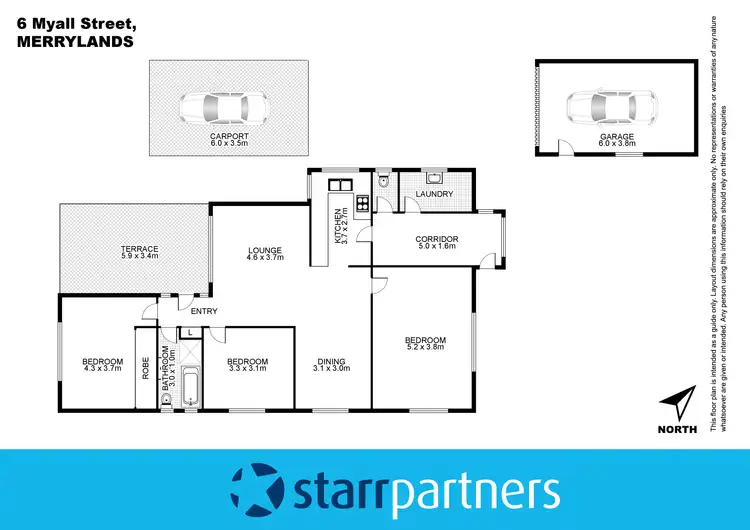 Floorplan of Homely house listing, 6 Myall Street, Merrylands NSW 2160