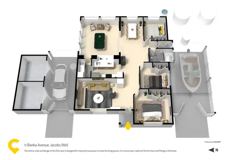 Floorplan of Homely house listing, 11 Banka Avenue, Jacobs Well QLD 4208