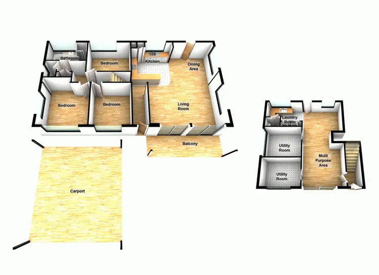 Floorplan of Homely house listing, 3 Belgrave Street, Underwood QLD 4119