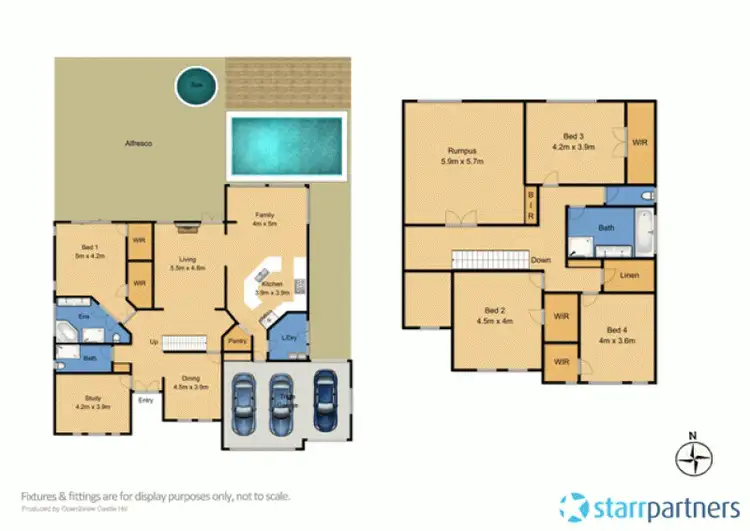 Floorplan of Homely house listing, 17 Middlebrook Rise, Bella Vista NSW 2153