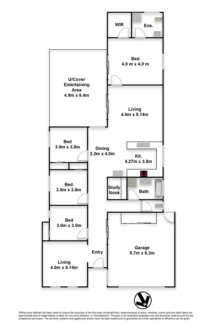 Floorplan of Homely house listing, 10 Aloe Street, Mountain Creek QLD 4557
