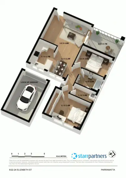 Floorplan of Homely unit listing, 6/22-24 Elizabeth Street, Parramatta NSW 2150