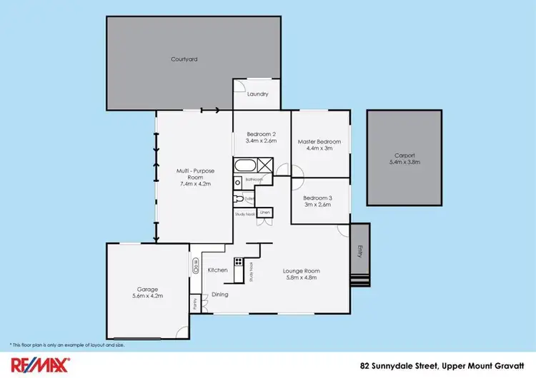 Floorplan of Homely house listing, 82 Sunnydale St, Upper Mount Gravatt QLD 4122