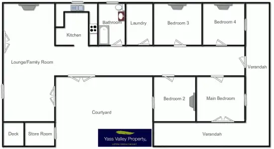 Floorplan of Homely house listing, 102 Yass Street, Gunning NSW 2581