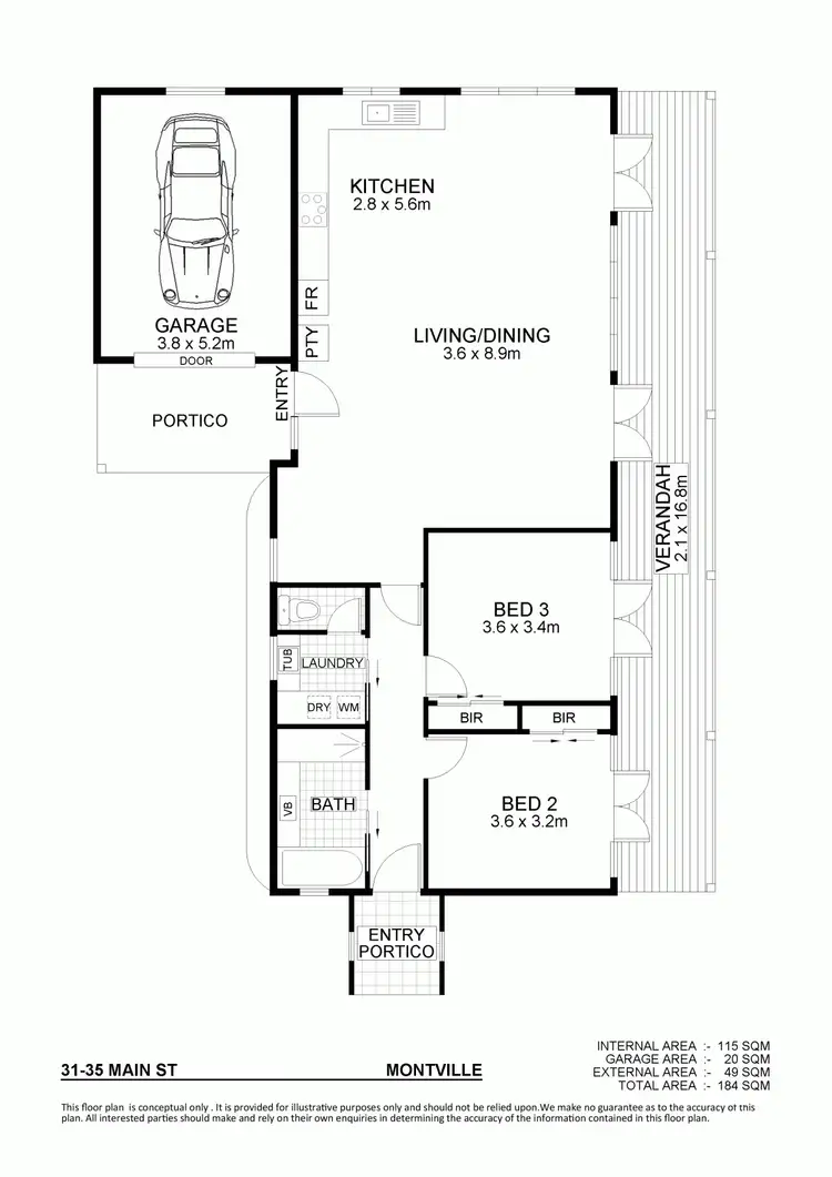 Floorplan of Homely house listing, 31-35 Main Street, Montville QLD 4560