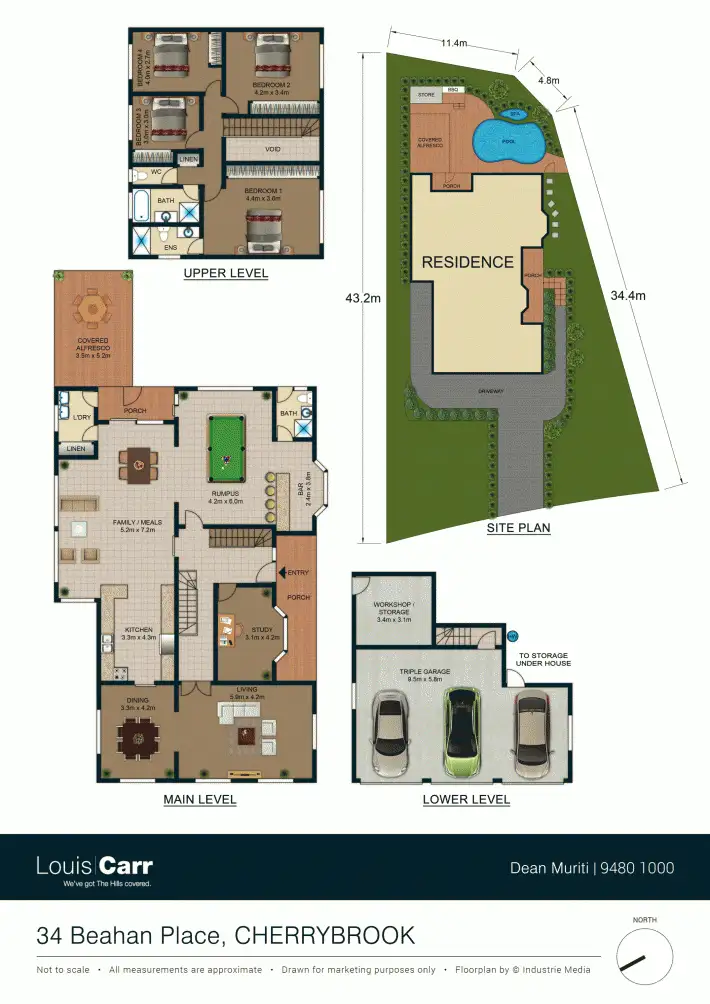 Floorplan of Homely house listing, 34 Beahan Place, Cherrybrook NSW 2126