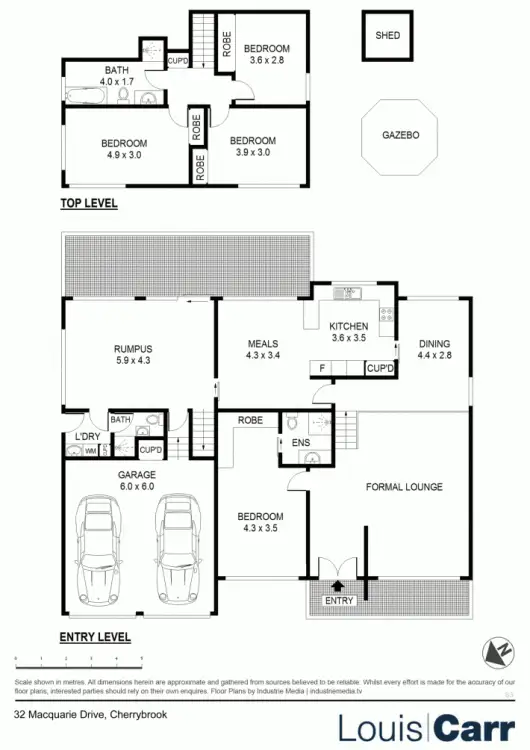 Floorplan of Homely house listing, 32 Macquarie Drive, Cherrybrook NSW 2126