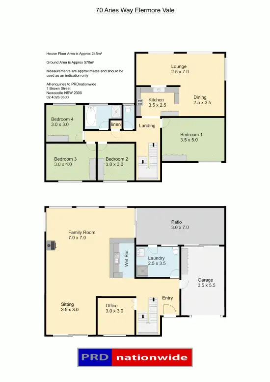 Floorplan of Homely house listing, 70 Aries Way, Elermore Vale NSW 2287