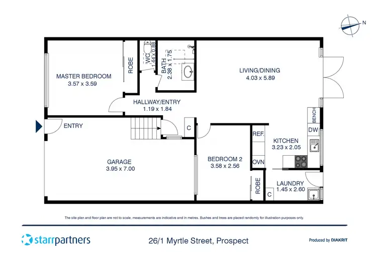 Floorplan of Homely villa listing, 26/1 Myrtle Street, Prospect NSW 2148