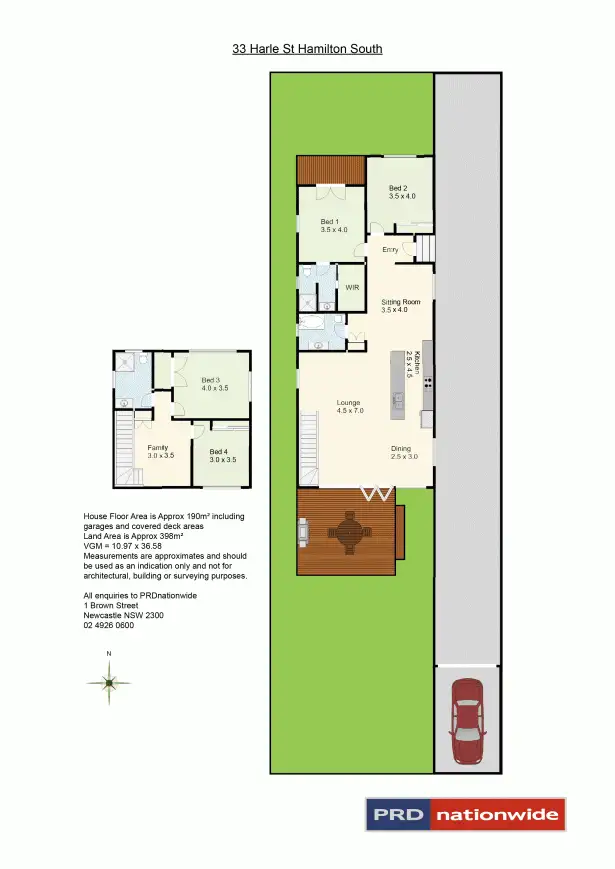 Floorplan of Homely house listing, 33 Harle Street, Hamilton South NSW 2303