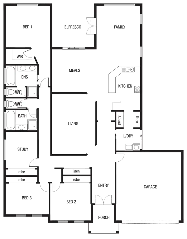 Floorplan of Homely house listing, 8 Windsor Rise, Sunbury VIC 3429