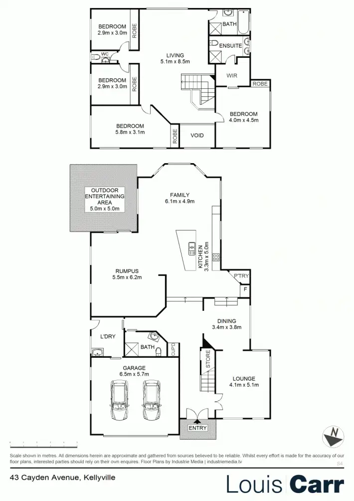 Floorplan of Homely house listing, 43 Cayden Avenue, Kellyville NSW 2155