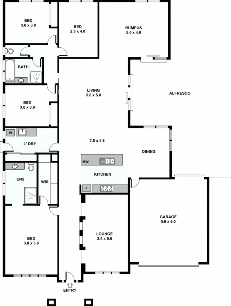 Floorplan of Homely house listing, 175 Settlers Run, Botanic Ridge VIC 3977