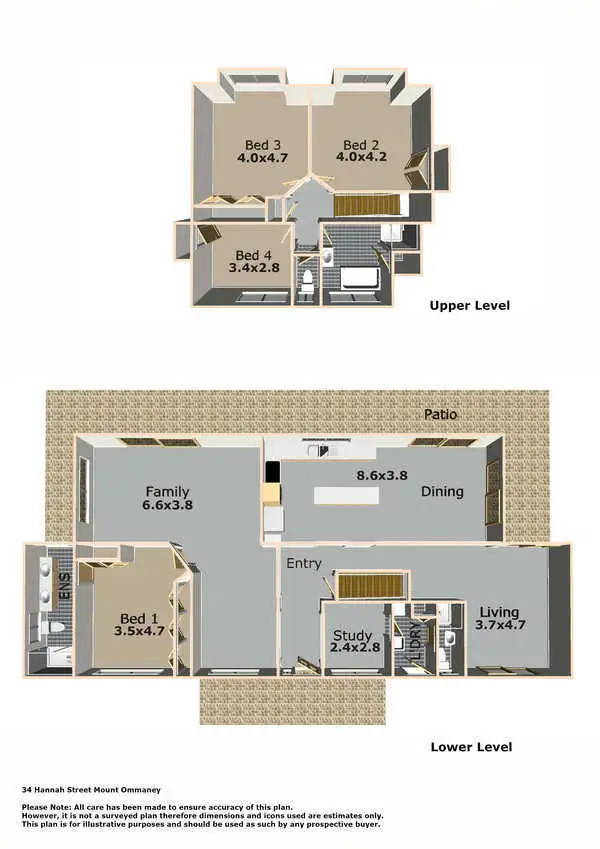 Floorplan of Homely house listing, 34 Hannah Street, Mount Ommaney QLD 4074