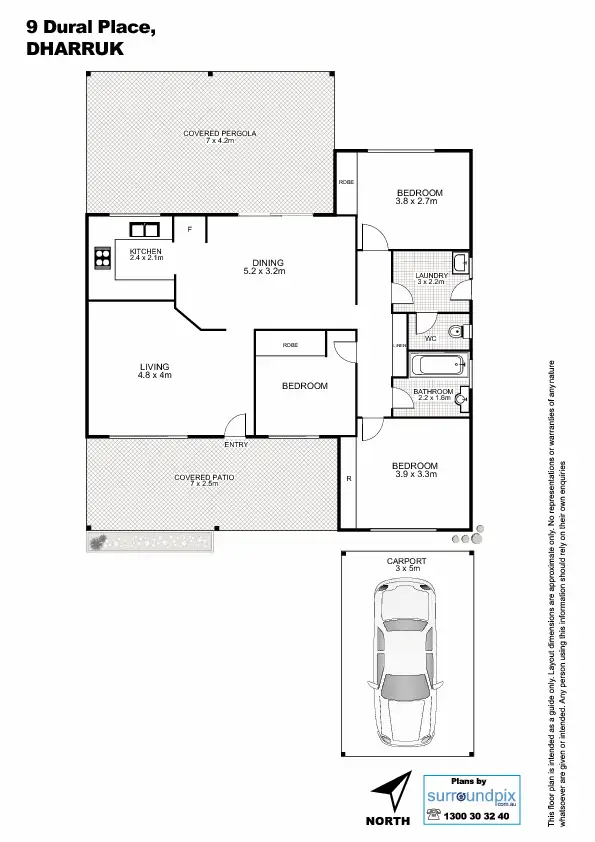 Floorplan of Homely house listing, 9 Dural Place, Dharruk NSW 2770