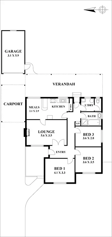 Floorplan of Homely house listing, 6 Beccles St, Fawkner VIC 3060