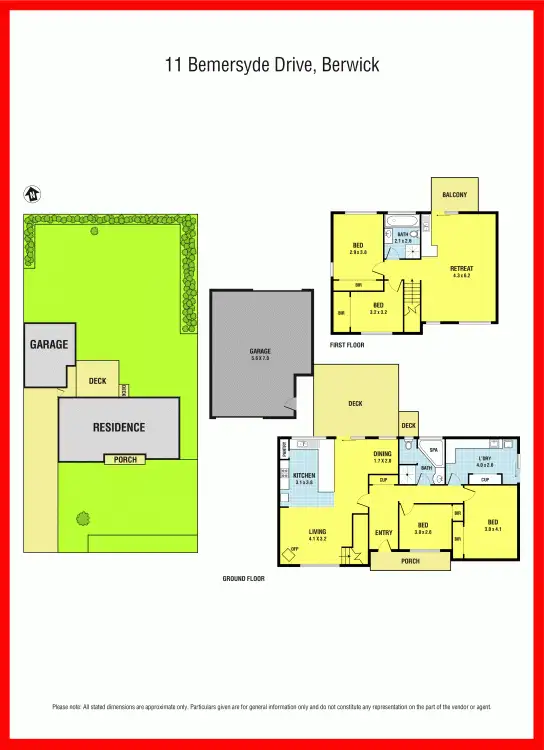 Floorplan of Homely house listing, 11 Bemersyde Drive, Berwick VIC 3806