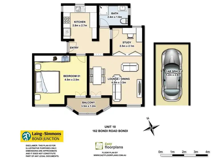 Floorplan of Homely apartment listing, 10/162 Bondi Road, Bondi NSW 2026