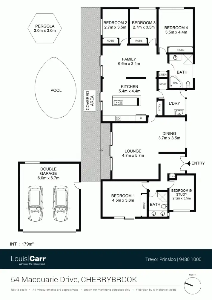 Floorplan of Homely house listing, 54 Macquarie Drive, Cherrybrook NSW 2126