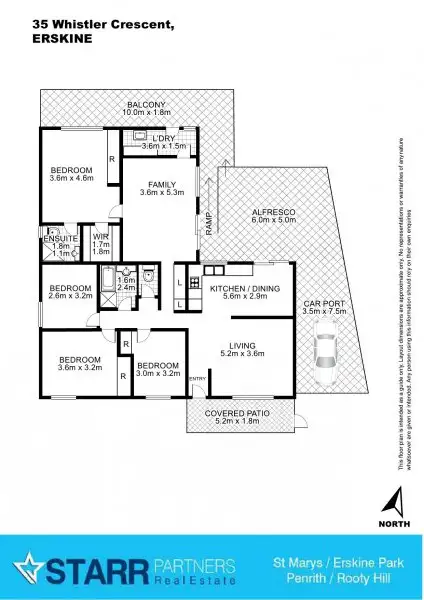 Floorplan of Homely house listing, 35 Whistler Crescent, Erskine Park NSW 2759