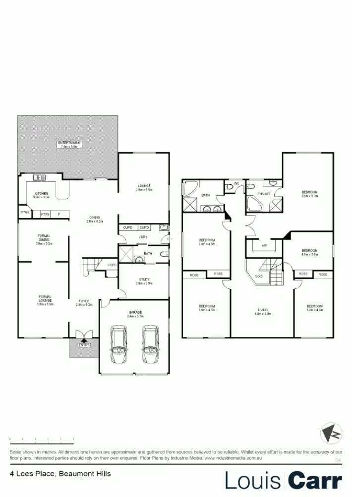 Floorplan of Homely house listing, 4 Lees Place, Beaumont Hills NSW 2155