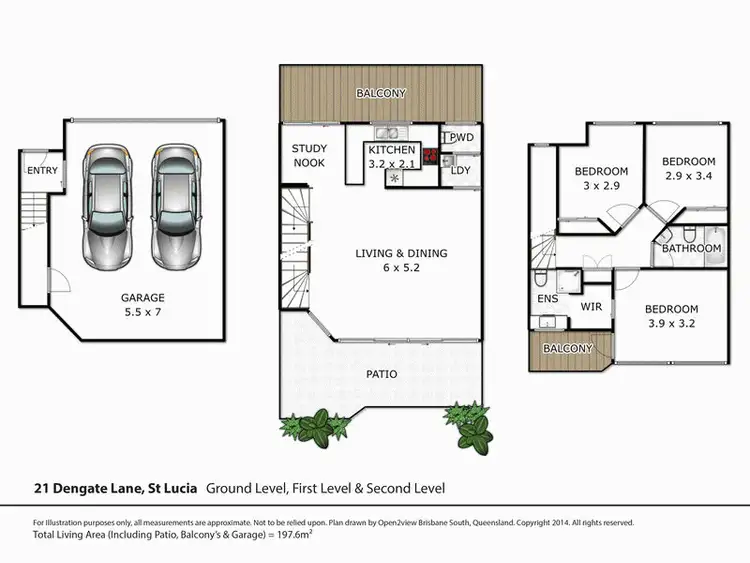 Floorplan of Homely house listing, 21 Dengate Lane, St Lucia QLD 4067