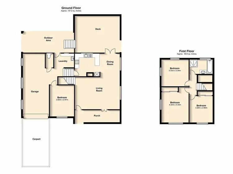 Floorplan of Homely house listing, 33 Neal Street, Brighton QLD 4017