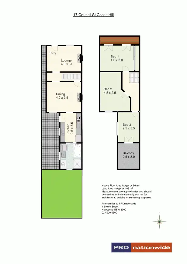 Floorplan of Homely house listing, 17 Council Street, Cooks Hill NSW 2300