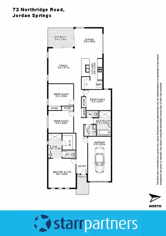 Floorplan of Homely house listing, 72 Northridge Road, Jordan Springs NSW 2747