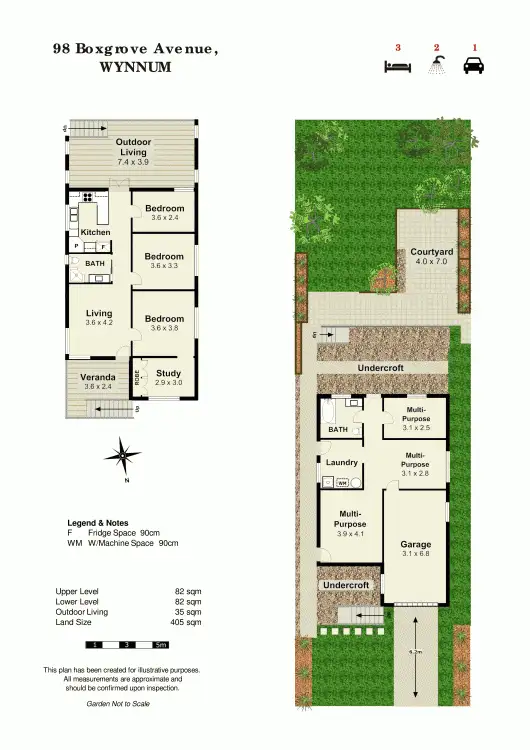 Floorplan of Homely house listing, 98 Boxgrove Ave, Wynnum QLD 4178