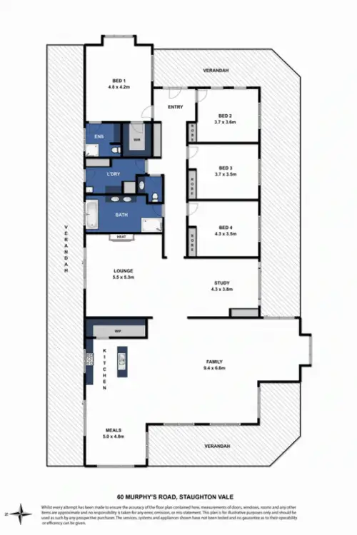 Floorplan of Homely rural property listing, 60 Murphys Road, Staughton Vale VIC 3340