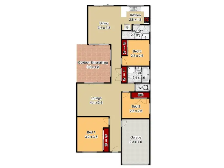 Floorplan of Homely house listing, 7D Birk Place, Bligh Park NSW 2756