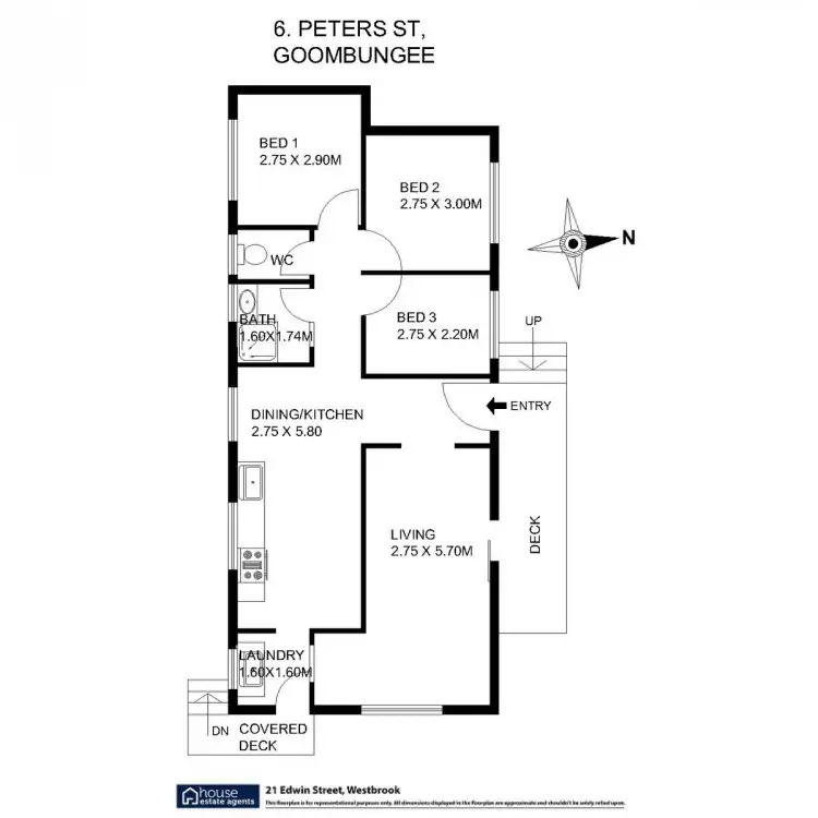 Floorplan of Homely house listing, 6 Peters Street, Goombungee QLD 4354